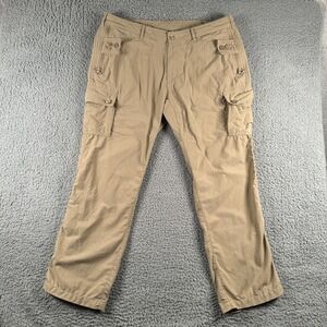 Clothing Arts Cargo Pants P-Cubed Pick Pocket Proof Men's 38 Beige Nylon Travel